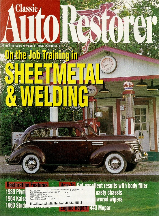 CLASSIC AUTO RESTORER 1997 APR 63 AVANTI, 39 P7 PLYMOUTH, 54